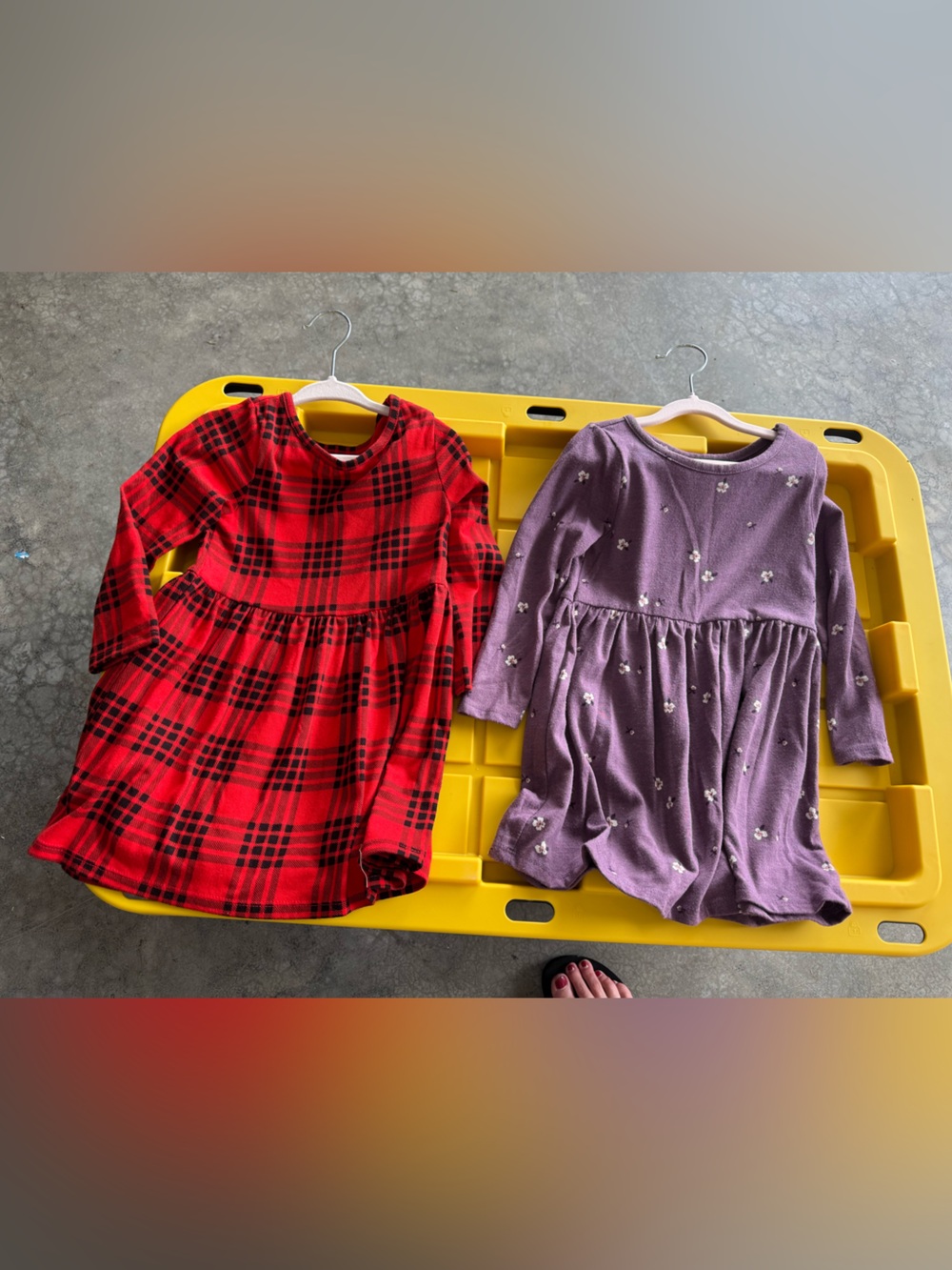 4 Cat & Jack Long-Sleeved Dresses -2t
